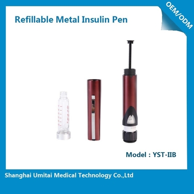 Penna di insulina bianca con ago fine per il trattamento del diabete